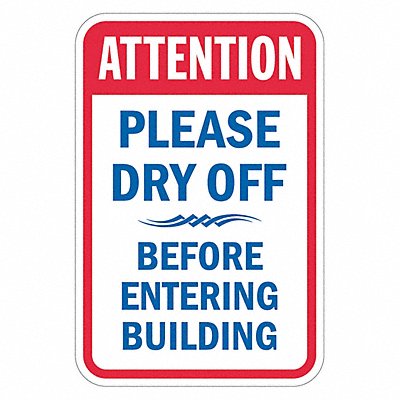 LYLE T11864EG12x18 Accdnt Prevention Attention Sign 18x12in