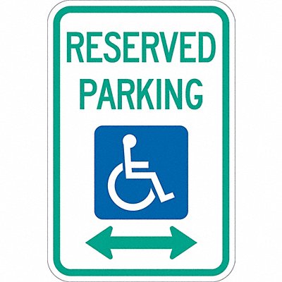 LYLE T11004DG12x18 Reserved Parking Parking Sign 18 x 12