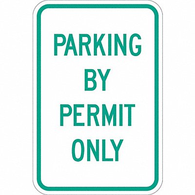 LYLE T11183DG12x18 Permit Parking Sign 18 x 12