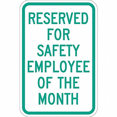 LYLE T11184DG12x18 Employee Parking Sign 18 x 12