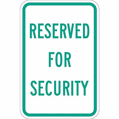 LYLE T11185DG12x18 Security Parking Sign 18 x 12