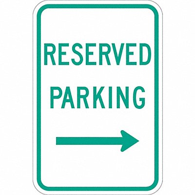 LYLE T11188DG12x18 Reserved Parking Sign 18 x 12