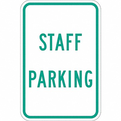 LYLE T11197EG12x18 Staff Parking Sign 18 x 12