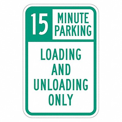 LYLE T12278DG12x18 Loading  Unloading Zone Sign 18 x 12