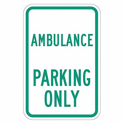 LYLE T12323HI12x18 Ambulance Parking Sign 18 x 12