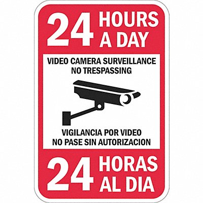 LYLE T11080DG12x18 Facility Sign 18 in x 12 in Aluminum