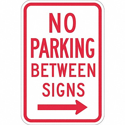 LYLE T11051DG12x18 No Parking Between Sign 18 x 12