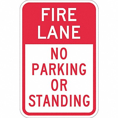 LYLE T11054DG12x18 Fire Lane No Parking Sign 18 x 12