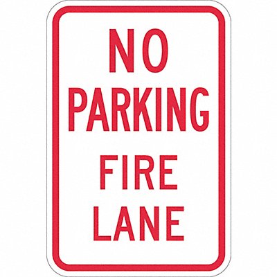 LYLE T11069DG12x18 No Parking Fire Lane Sign 18 x 12