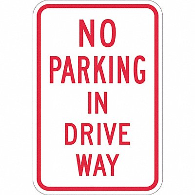 LYLE T11141DG12x18 No Parking In Driveway Sign 18 x 12