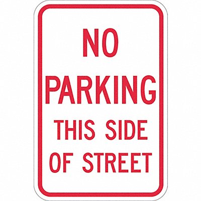 LYLE T11143EG12x18 No Parking This Side Sign 18 x 12