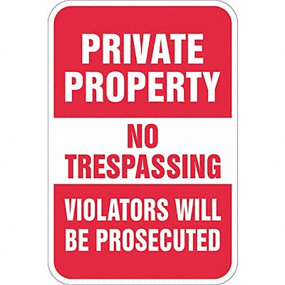 LYLE T11162EG12x18 Facility Sign 18 in Aluminum