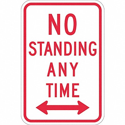 LYLE T11172DG12x18 No Standing Parking Sign 18 x 12