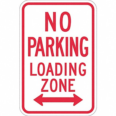 LYLE T11173EG12x18 No Parking Loading Zone Sign 18 x 12