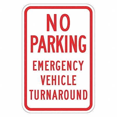 LYLE T11841DG12x18 No Parking Turnaround Sign 18 x 12