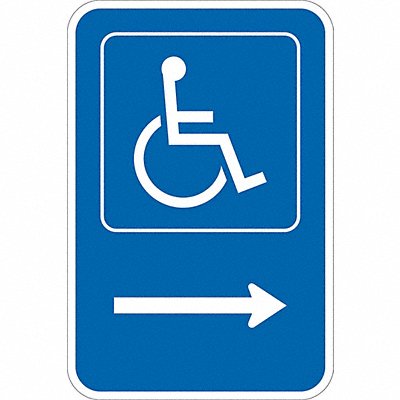 LYLE T11130DG12x18 ADA Handicapped Parking Sign 18 x 12