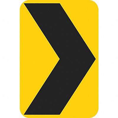 LYLE T11218EG18x24 Chevron Symbol Traffic Sign 24 x 18