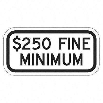 LYLE T12058EG12x6 Fine Supplemental Parking Sign 6 x 12
