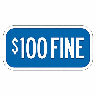 LYLE T12049DG12x6 Fine Supplemental Parking Sign 6 x 12