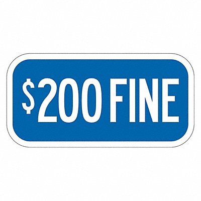 LYLE T12052EG12x6 Fine Supplemental Parking Sign 6 x 12