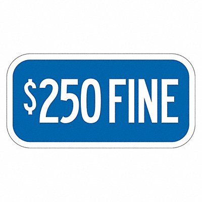 LYLE T12054EG12x6 Fine Supplemental Parking Sign 6 x 12