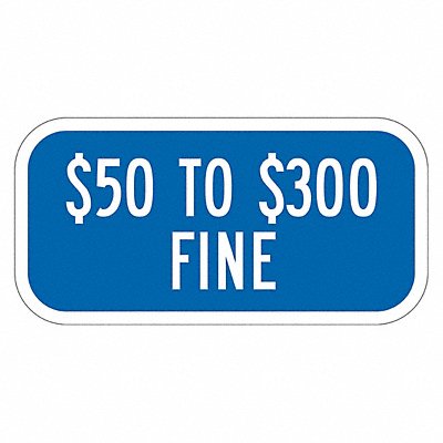 LYLE T12065DG12x6 Fine Supplemental Parking Sign 6 x 12