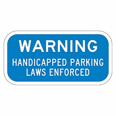 LYLE T12179HI12x6 Handicapped Parking Sign 6 x 12