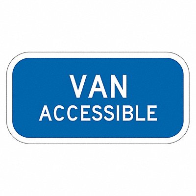 LYLE T12810EG12x6 Van Accessible Parking Sign 6 x 12