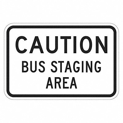 LYLE T11335HI18x12 Bus Staging Area Parking Sign 12 x 18