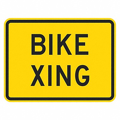 LYLE T11551DG18x12 Bike Xing Traffic Sign 12 x 18