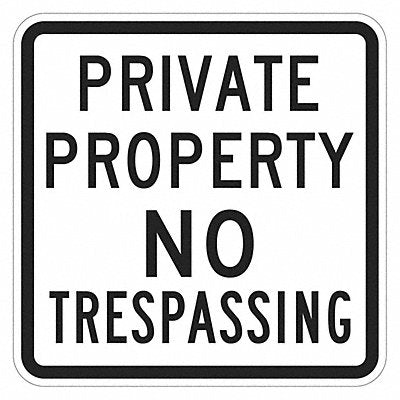 LYLE T11097EG18x18 Warning Sign 18 in Aluminum