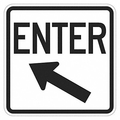 LYLE T11885HI18x18 Enter Sign For Parking Lots 18 x 18