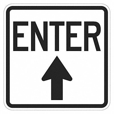 LYLE T11889HI18x18 Enter Sign For Parking Lots 18 x 18