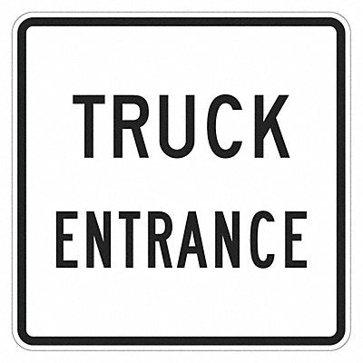 LYLE T11935EG18x18 Truck Entrance Sign 18 x 18