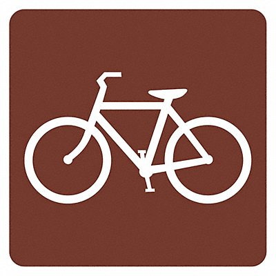 LYLE T11236EG18x18 Bicycle Traffic Sign 18 x 18