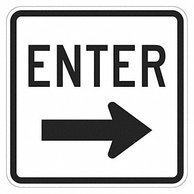 LYLE T11888EG18x18 Enter Sign For Parking Lots 18 x 18