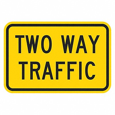 LYLE T16070EG24x18 Two Way Traffic Traffic Sign 18 x 24