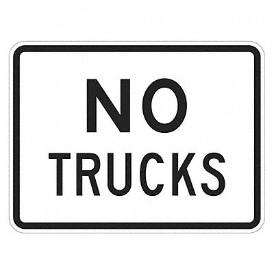 LYLE T15709EG24x18 No Trucks Traffic Sign 18 x 24