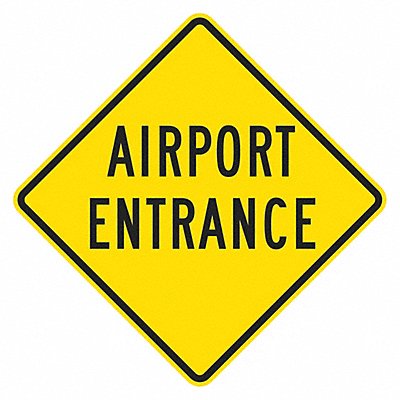 LYLE T11863DG24x24 Airport Entrance Traffic Sign 24 x 24