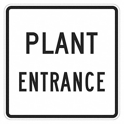 LYLE T11925DG24x24 Plant Entrance Sign 24 x 24