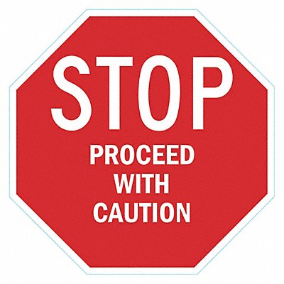LYLE T16235HI24x24 Caution Sign 24 in x 24 in Aluminum