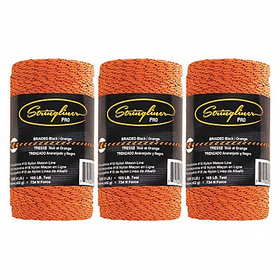 STRINGLINER 35791 Mason sLine BlackOrange Nylon 1 000 PK3