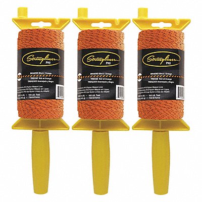STRINGLINER 25791 Mason sLine Reel Black/Orange 1 000 PK3