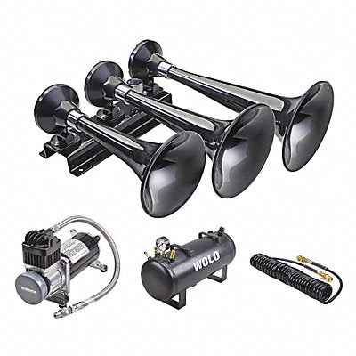 WOLO 855858 Air Horn Compressor Kit 6A 6-1/2 Dia