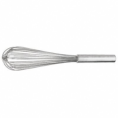 CRESTWARE PW12 Whip 12 in L Silver Handle