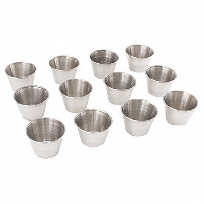 CRESTWARE SC2 Sauce Cup 2.5 oz Cap. Silver PK12