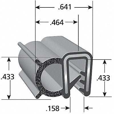 TRIM LOK INC DDA154925 Trim Seal Coex 25 Ft.