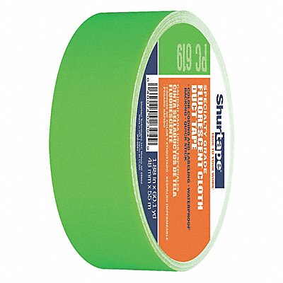 SHURTAPE PC619FLG48mmx55m24rlscs Duct Tape Fluorescent Green 1 7/8inx60yd