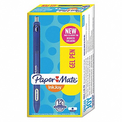 PAPER MATE 1951721 InkJoy Gel Retractable Pen Blue PK12