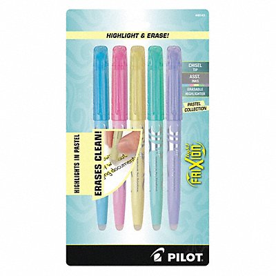 PILOT 72838465436 Light Pastel Erasable Highlighters PK5